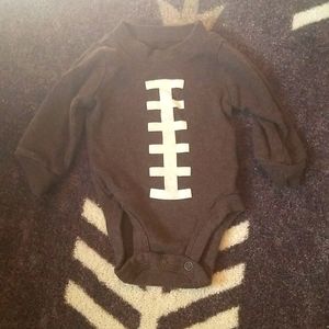 Carter's Long Sleeve Football Onesie NB